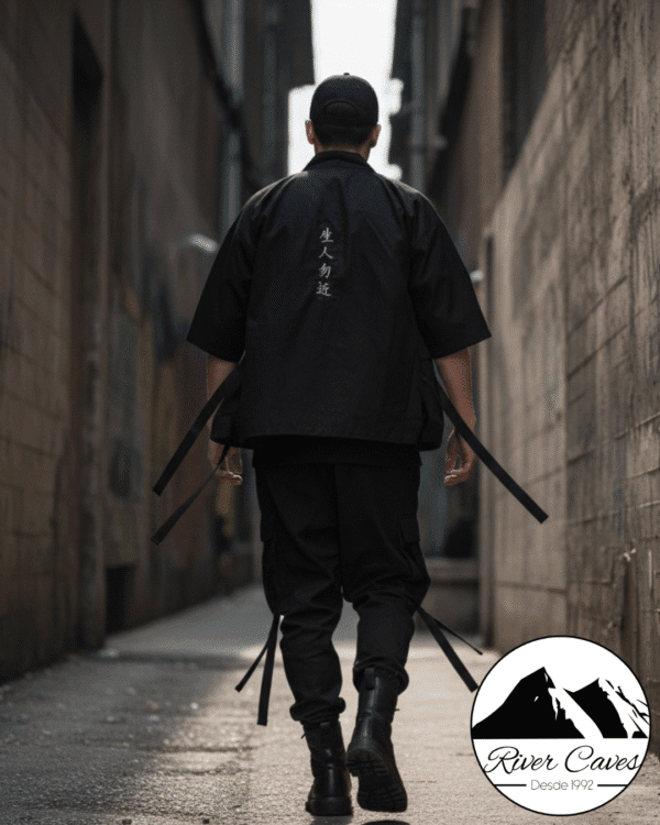Kimono Cargo Negro - River Caves - Imagen 2