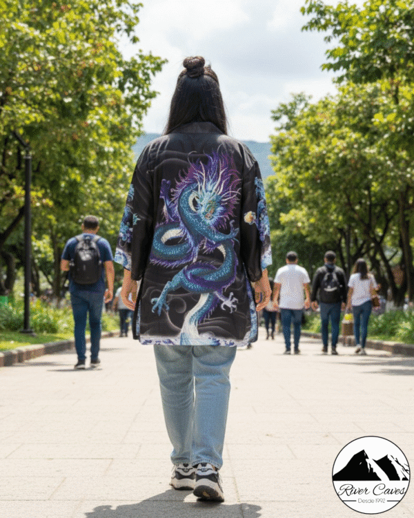 Kimono Dragon Lila - River Caves - Imagen 2