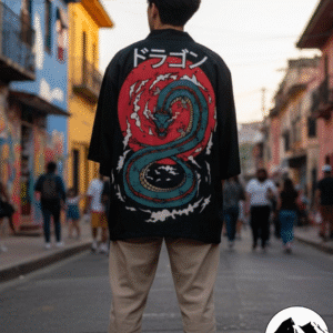 Kimono Dragón Verde Oriental