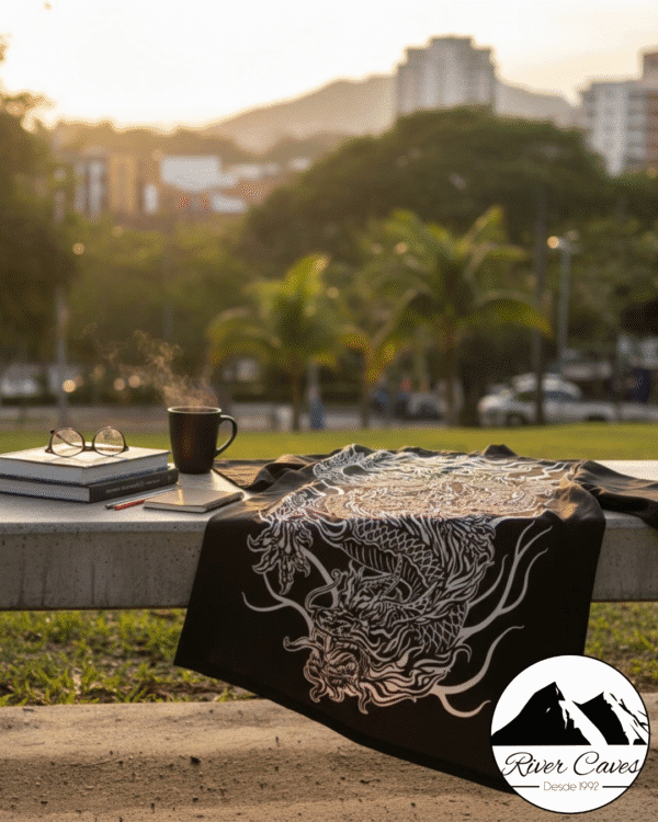 Kimono Black Dragon white - Imagen 3
