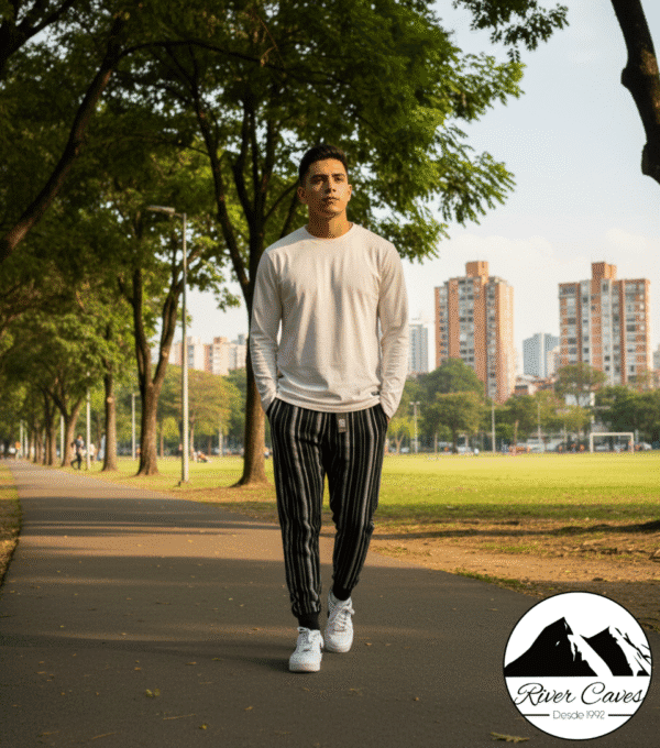 Sudadera Striped Genius Hombre - River Caves - Imagen 3