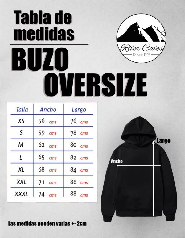 Hoodie Negro Infinito - River Caves - Imagen 2