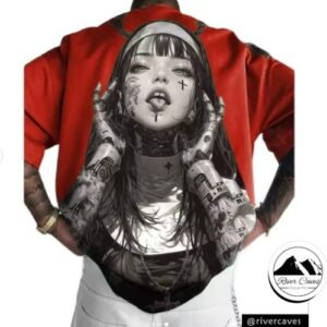 Camiseta Oversize Cyber Nun