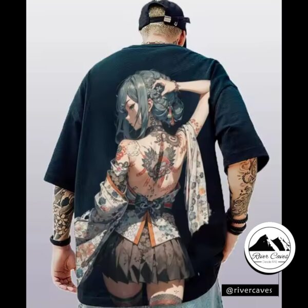 Camiseta Oversize Geisha Ink