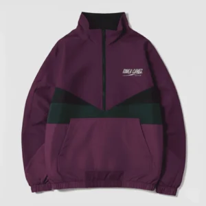 Chaqueta Retro Morada Negro Unisex - River Caves