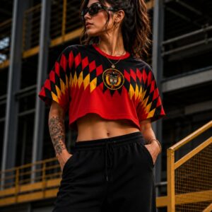 Crop Top Selección Colombia Retro Rojo