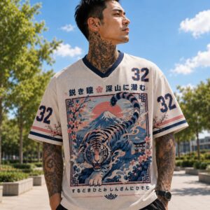 Camiseta Oversize Tigre Japones